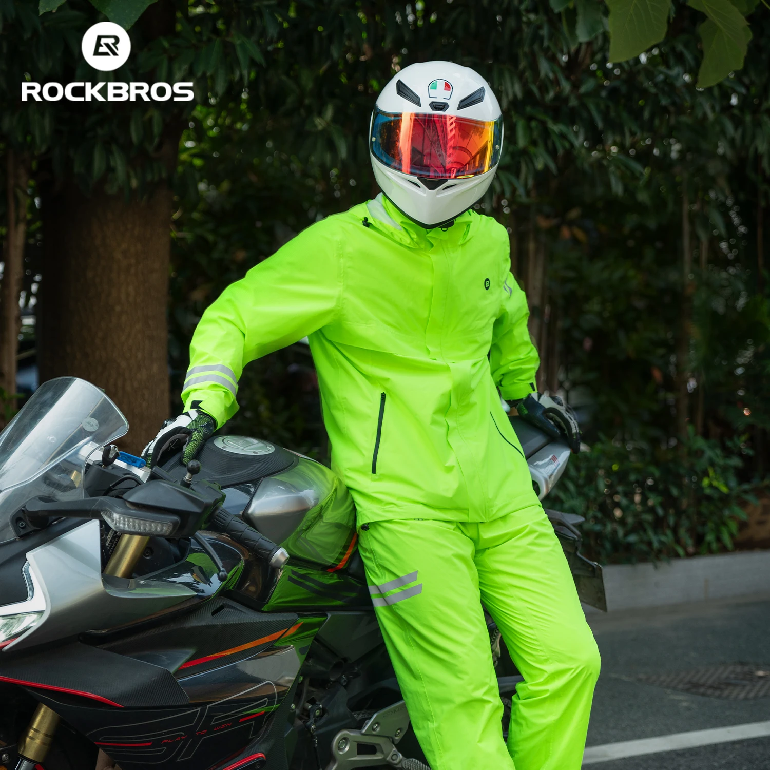 Jas Hujan Sepeda ROCKBROS Anti - Cycling Gear For Rain ulasan dan harga