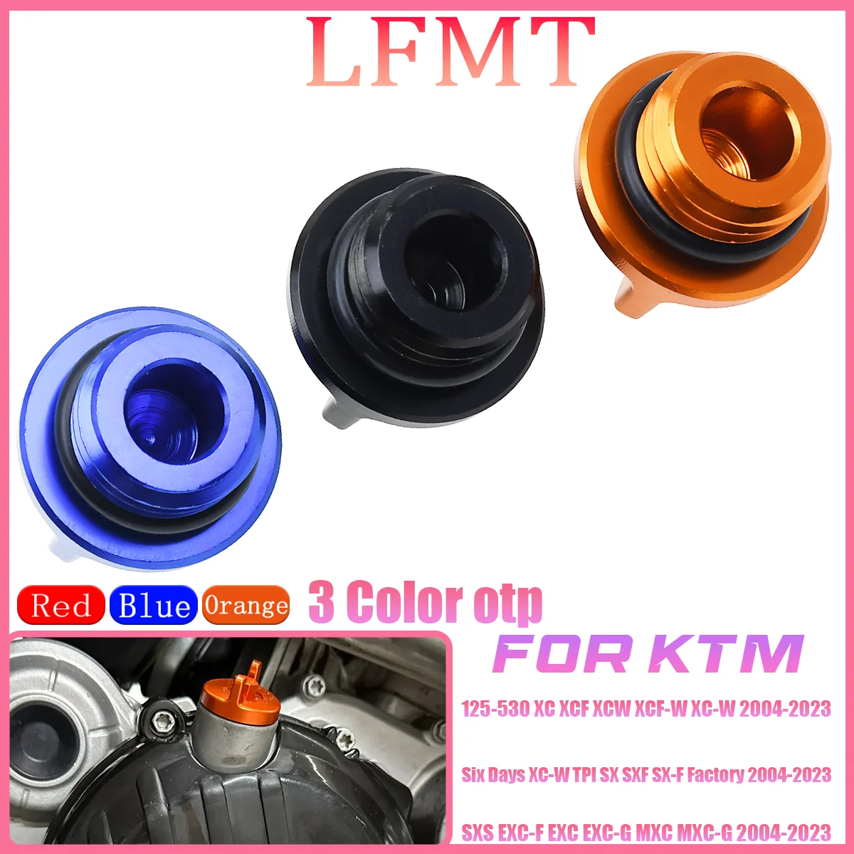

EXC EXC-F CNC Engine Oil Filler Plug Cap Cover For KTM 125 250 300 530 XC XCF XCW XCF-W XC-W Six Days MXC MXC-G SX SXF 690 790