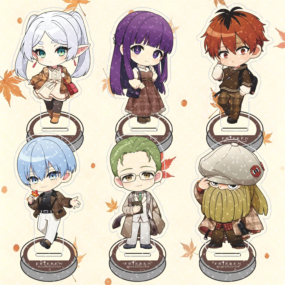 Frieren Beyond Journey's End 10cm Chibi Acrylic Stand Figure Keychain Tabletop Decor Collectible Ornament Gift for Fans