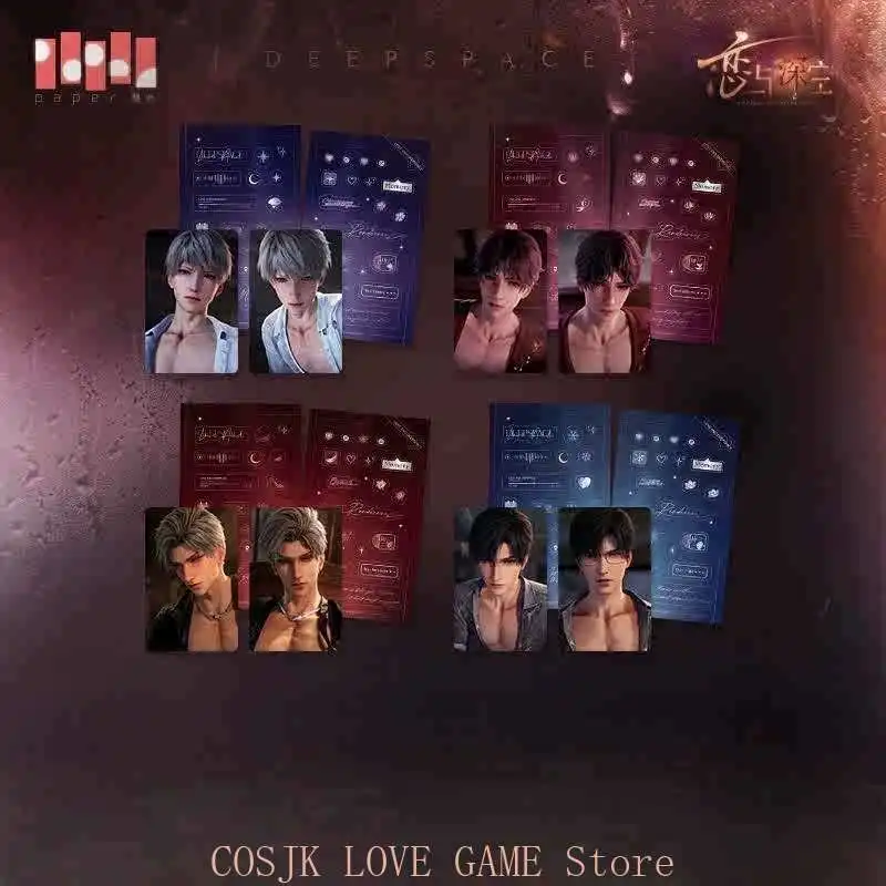 

Genuine Anime Love and Deepspace Cosplay Sylus Caleb Rafayel Xavier Zayne Small Card Set Fans Collect Birthday Gift