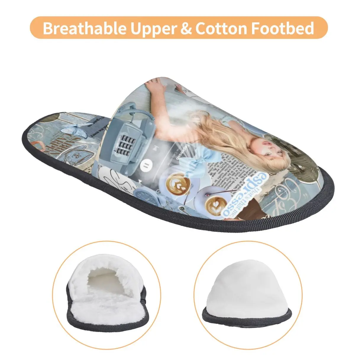 شبشب منزل سابرينا نجار اكسسوارات المنزلية الفراء الشرائح النعال غرفة نوم 90s جولة الموسيقى اسبريسو دافئ عدم الانزلاق الشرائح #3