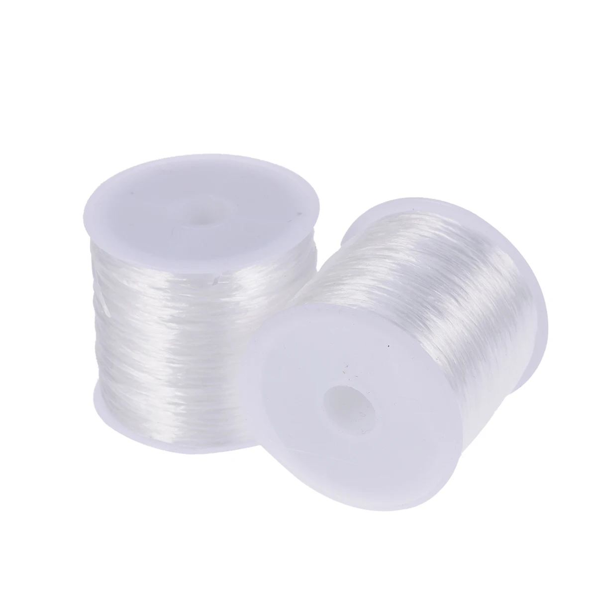 

2pcs Buddha Beads Elastic Thread String Line Crystal Rope Bracelet Jewelry 2 Rolls Durable TPU Soft Strong Easy Craft Projects