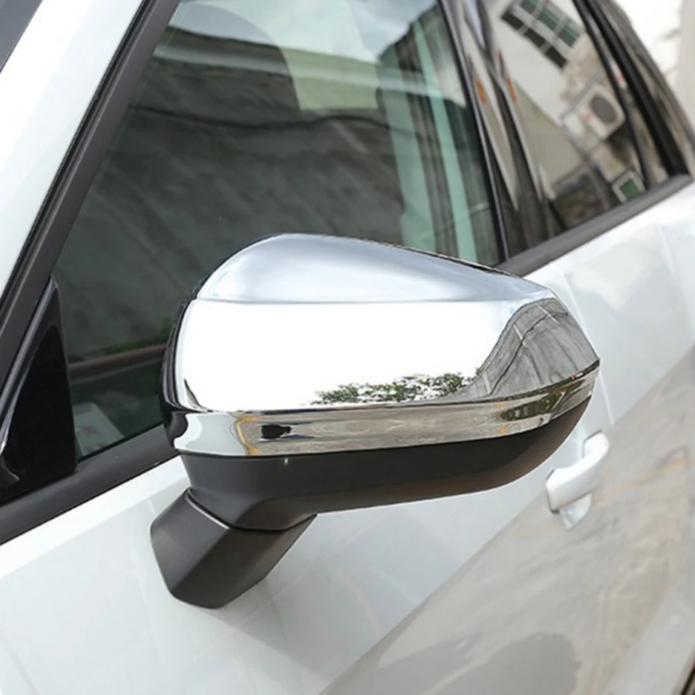 

For Audi Q3 F3 Q3L 2019 - 2022 Car Door Mirror Cover Abs Silver Black and Carbon Fiber Plastic Car Accessories Exterior Decorate