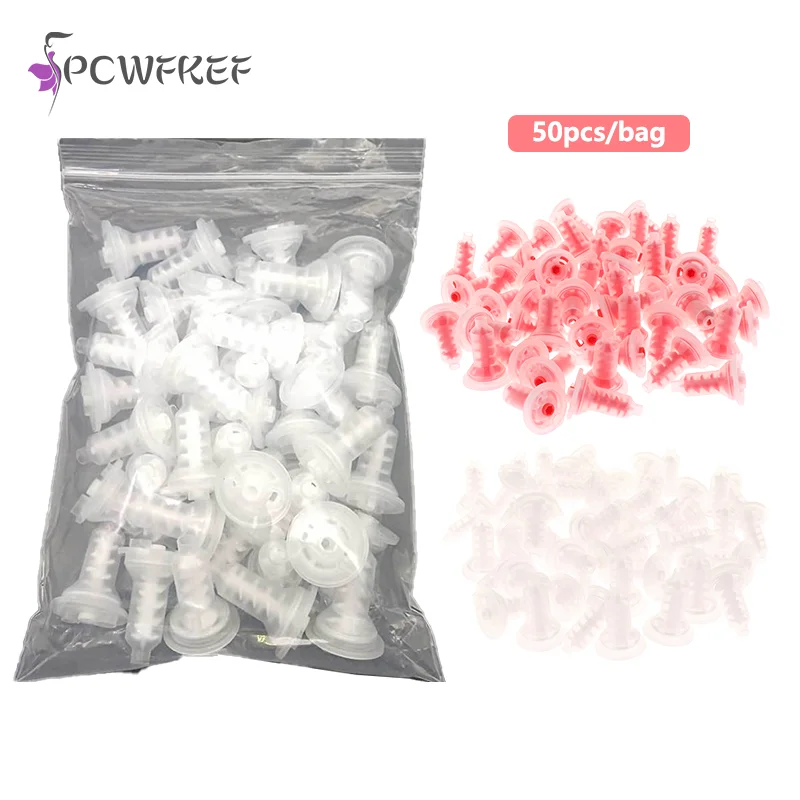 

50pcs Dentistry Material Dental Dynamic Mixing Tips Impression Nozzles Dentist Silicon Rubber Head Pentamix Mixing Machine