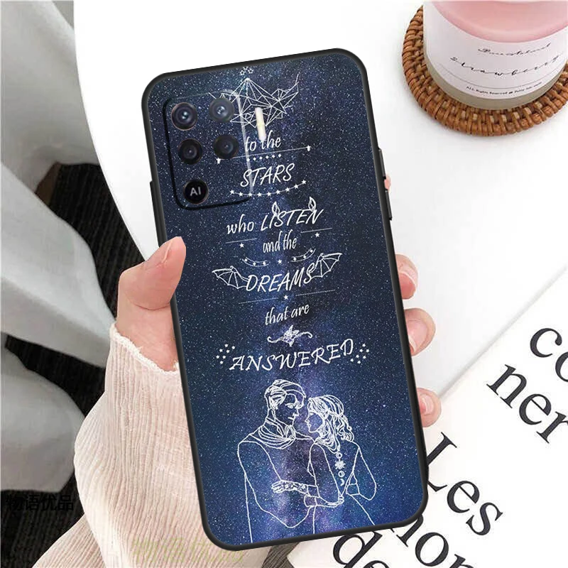 Fury Sarah J Maas A Court of Mist Case For Oppo A78 A54 A74 A94 A17 A57 A77 A76 A16 A96 A18 A60 A80 A40 A38 A58 A98 A15 A5 Pro