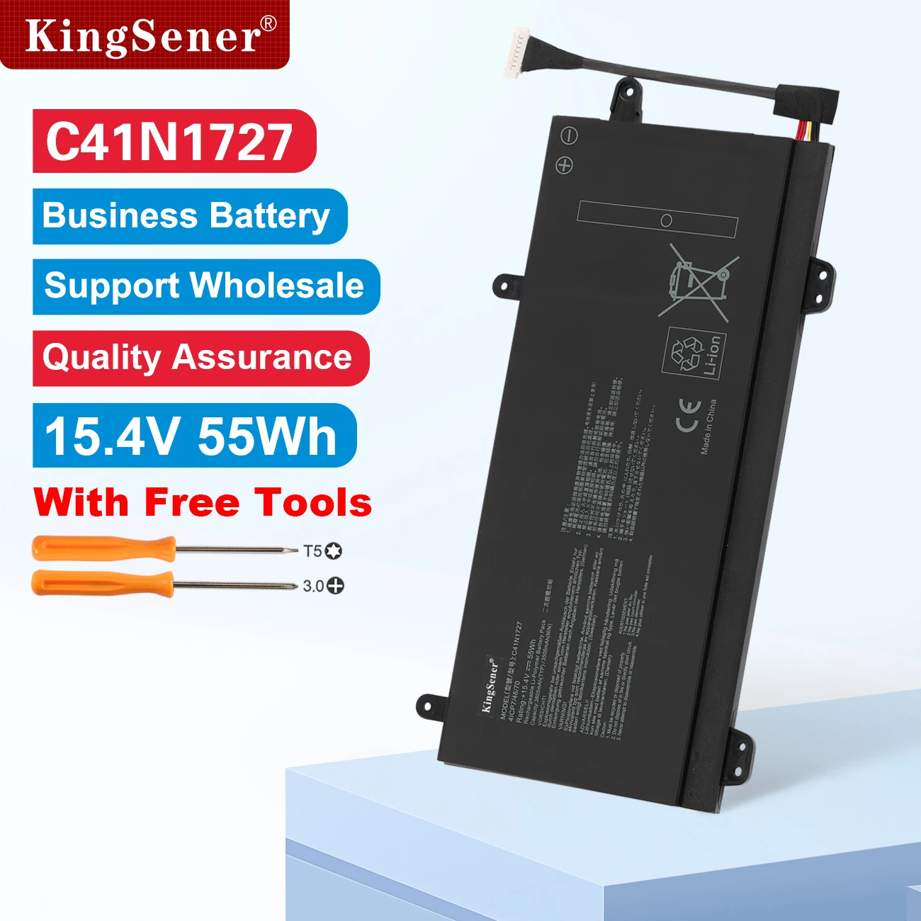 KingSener C41N1727 55WH Laptop-Akku für ASUS ROG Zephyrus GM501 GM501G GM501GM GM501GS GU501 GU501GM Serie Schnelle Lieferung