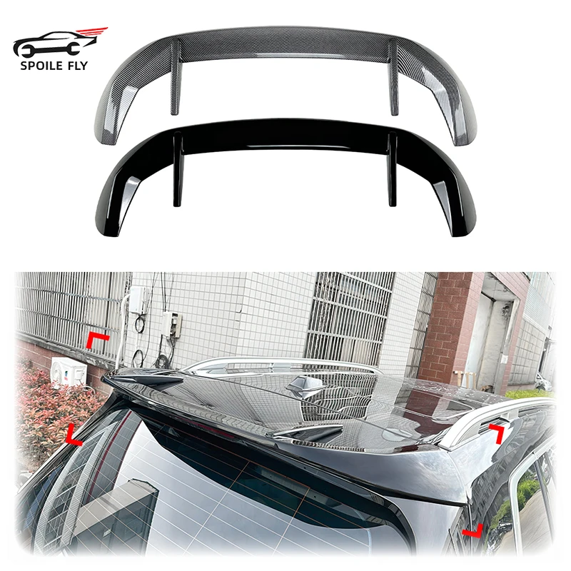 

High Quality ABS Car Rear Roof Spoiler Wing For BMW X7 G07 2019 - 2024 Glossy Black Or Carbon Fiber Look Body Kit