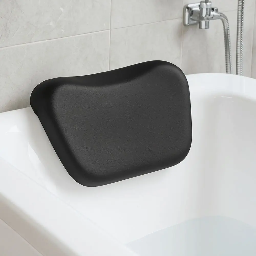 Práctico almohada antideslizante para bañera, ventosa, diseño ergonómico, almohada Jacuzzi, cómoda, alta elasticidad, SPA, viaje