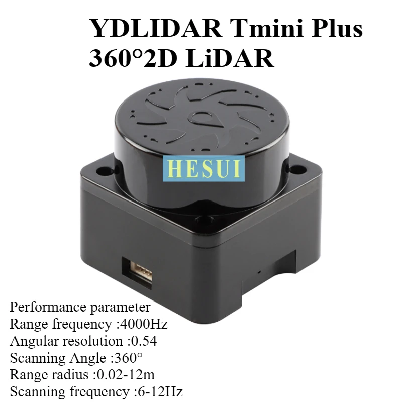 

YDLIDAR T-mini Plus TOF LASER LiDAR Ranging Sensor Module Robot Obstacle Avoidance Module