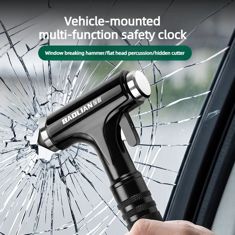 3 in 1 Car Safety Hammer Window Breaker Seat Belt Cutter Emergency Escape Tool Vehicle Rescue Life Saving Kit Survival Essential