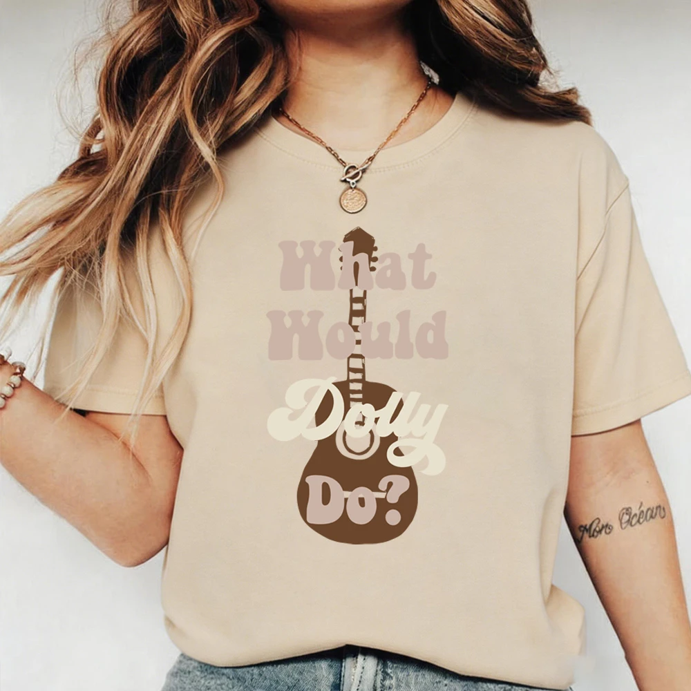 Dolly RIP Shirt What Would Dolly Do T-shirt Country Music Singer Inspired Tee Western Cowgirl Concert Shirts Short Sleeve Tops