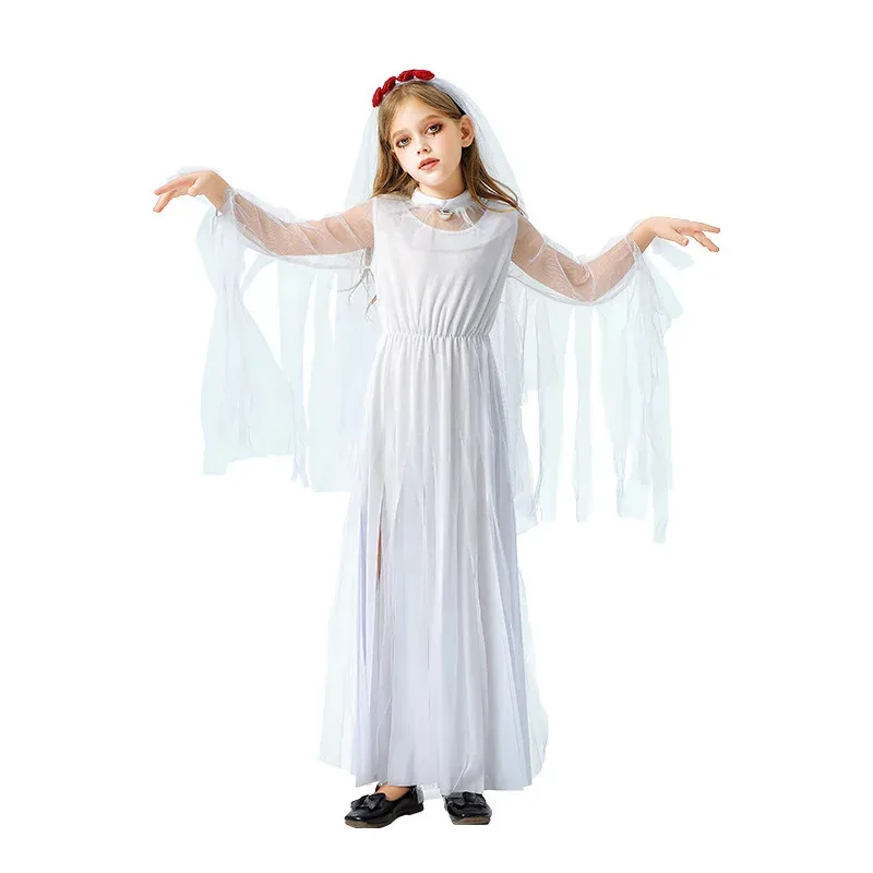 

Костюмы ведьмы на Хэллоуин для девочек, ролевые игры для девочек, злый дьявол, невеста, необычный костюм вампира для косплея, костюм fd54f..