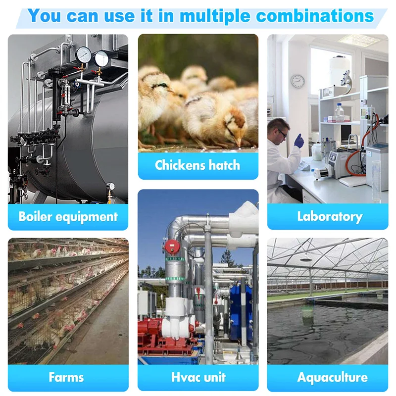 HFES Indoor Outdoor Thermometer And Hygrometer Wireless Weather Stations With 328Ft/100M Range, Temperature And Humidity