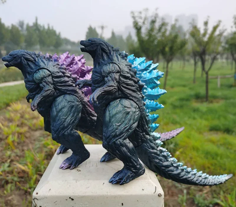 2024 New Godzilla VS King Kong Action Anime Figurie Large Godzilla King Ghidorah Soft Glue Monster Doll Model Ornaments Toys