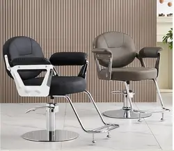 High-end barber shop haircut chair, hair salon special hairdressing chair, simple, rotatable, lifting, ironing and dyeing chair,