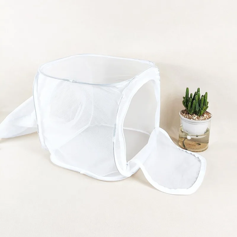 Portable Folding Mosquito Cage Insect Observation and Feeding Cage Portable Folding Mosquito Cage 30 * 30 * 30cm