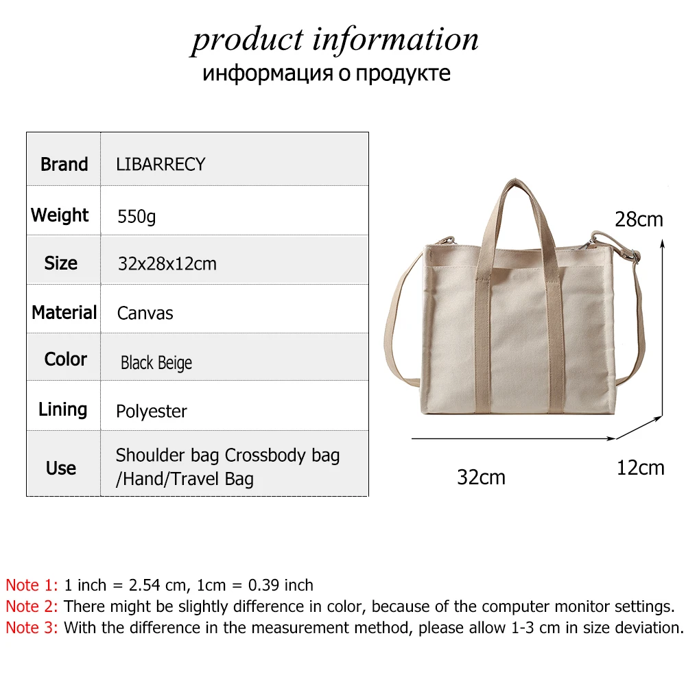 Multifunctional High Quality Canvas Women\'s Handbag Fashion Solid Color Ladies Shoulder Bag New Women Crossbody Bags Bolso Mujer