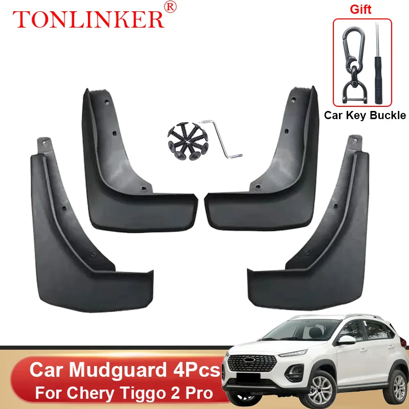 

TONLINKER Car Mudguard For Chery Tiggo 2 Pro 2021 2022 2023-Mudguards Mud Flaps Fender Splash Guards Mudflaps Accessories