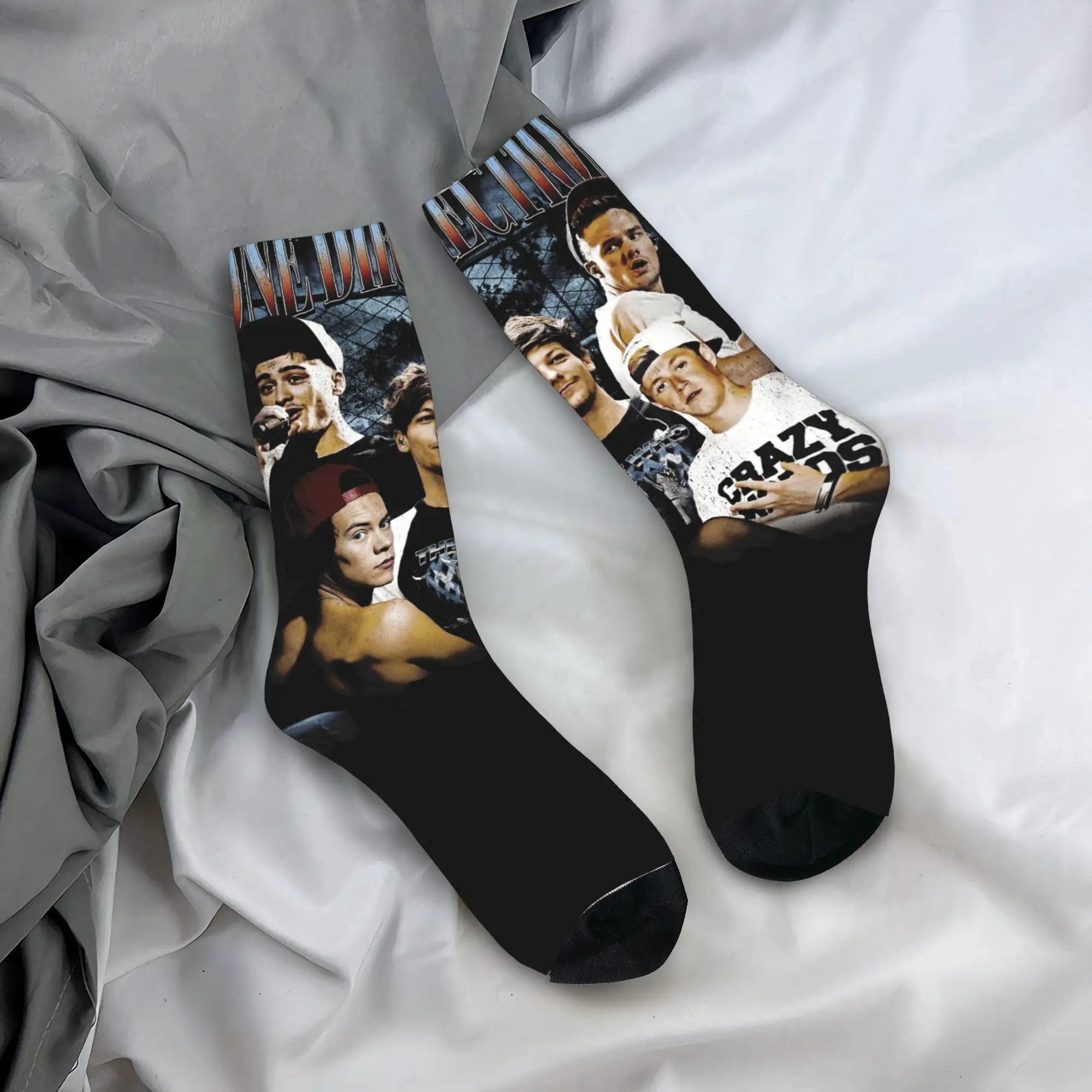 

Носки Ones для рок-группы, чулки с рисунком, нескользящие носки для пар, средние мягкие зимние забавные носки для бега