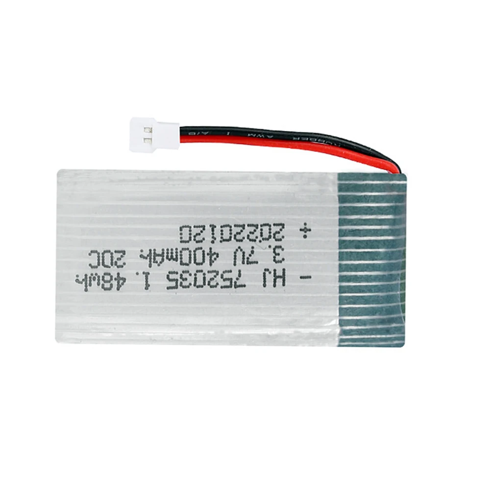 3.7V 400mAh Lipo Battery For X4 H107 H31 KY101 E33C E33 U816A V252 H6C RC Drone Spare Parts 3.7V 1S Battery with XH2.54 Charger