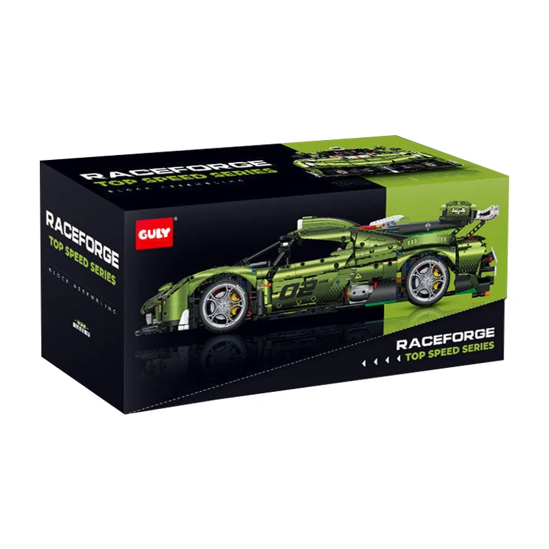 IN VOORRAAD 10628 1:8 MOC Technische RC Racing Bouwstenen Assembleren Supercar Bricks Model Speelgoed voor Jongens Kerstcadeau Set