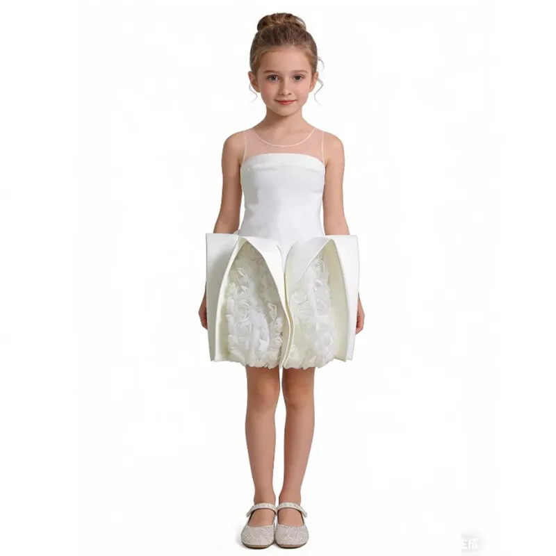 

Роскошное винтажное цельное платье принцессы для свадебной вечеринки, выпускного, детская одежда для маленьких девочек, платья A4971 Vestidos