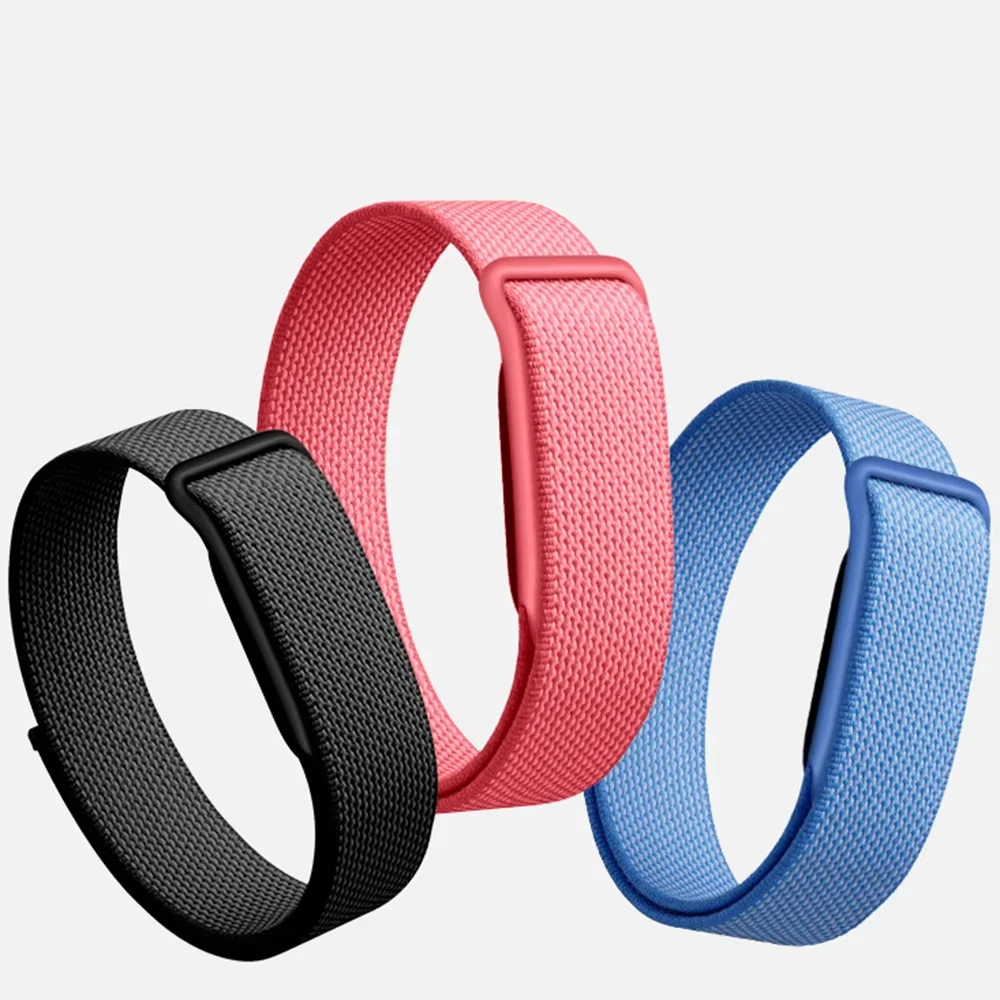 Nova Pulseira de Relógio de Nylon Trançado para Google Fitbit Air Loop, Faixa Respirável para Pulso