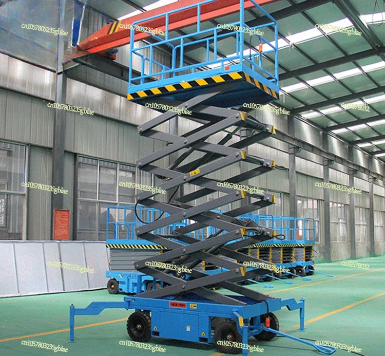 Movable Scissor Lift Electric Drop Platform Aerial Work Drop Platform Climbing Car