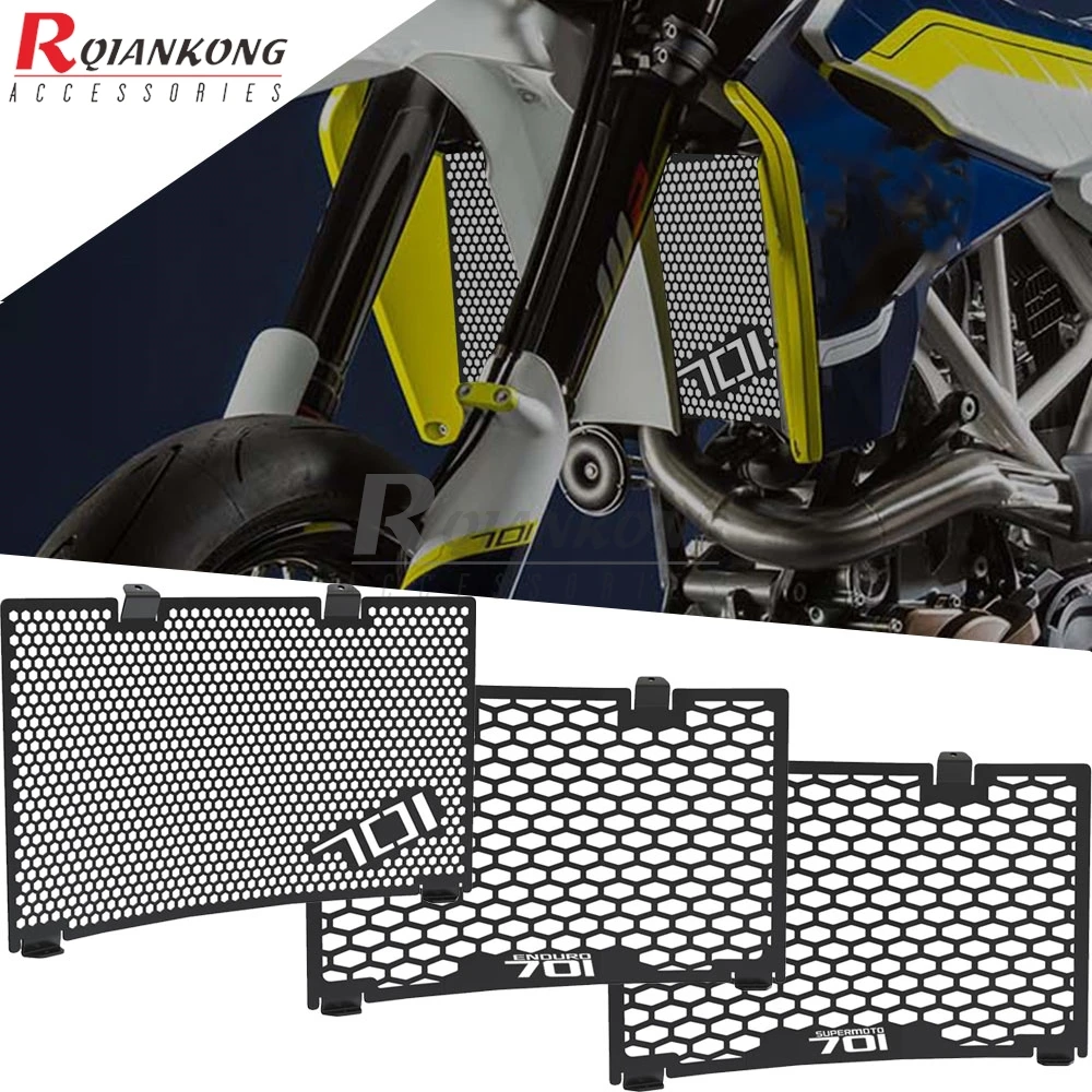 

For Husqvarna 701 Supermoto 701 Enduro 2016 2017 2018 2019 2020 2021 2022 2023 Motorcycle Radiator Guard Grille Cover Protection