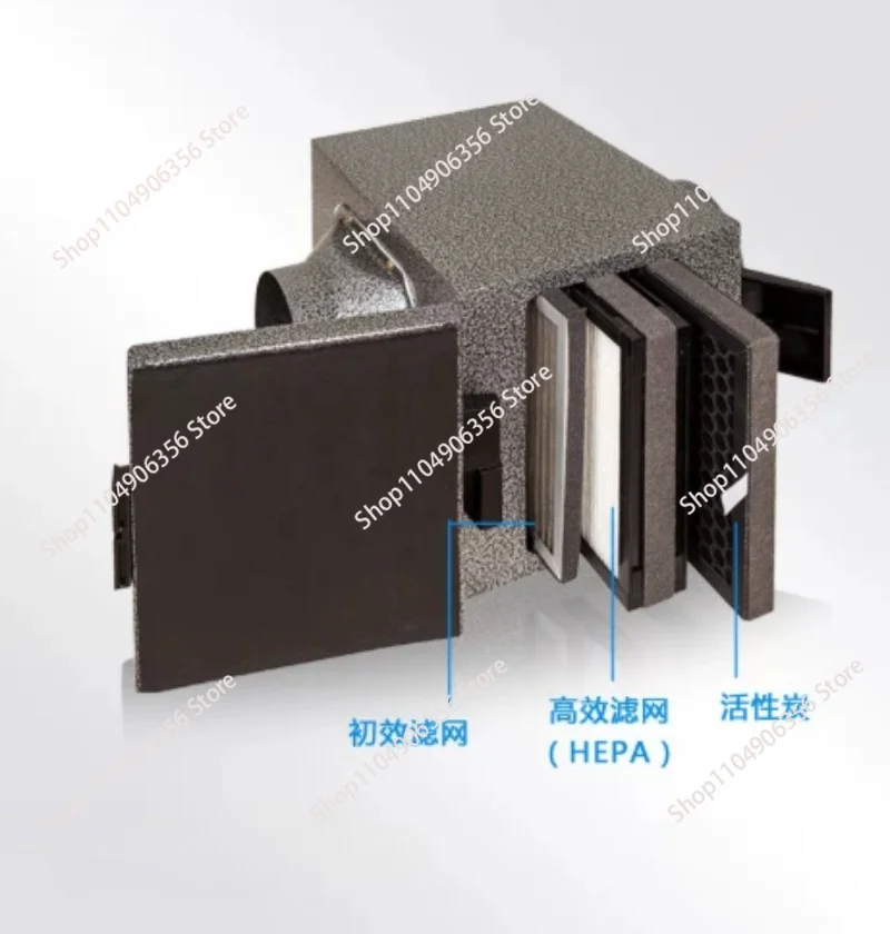 Fresh Air Filtration Box for HRV System, Air Purification Cabinet, Remove Dust, Odor, Bacteria, PM2.5
