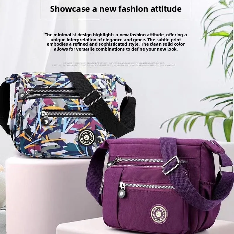 

Новая водонепроницаемая нейлоновая сумка через плечо LOHOO из ткани Оксфорд с принтом, повседневная женская сумка для уличного стиля, крутая, стильная, большого размера