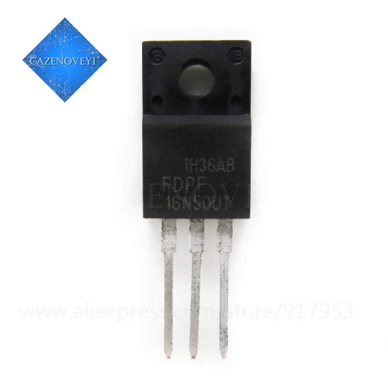 10pcs/lot FDPF16N50UT FQPF16N50 16N50 TO-220F 16A 500V In Stock