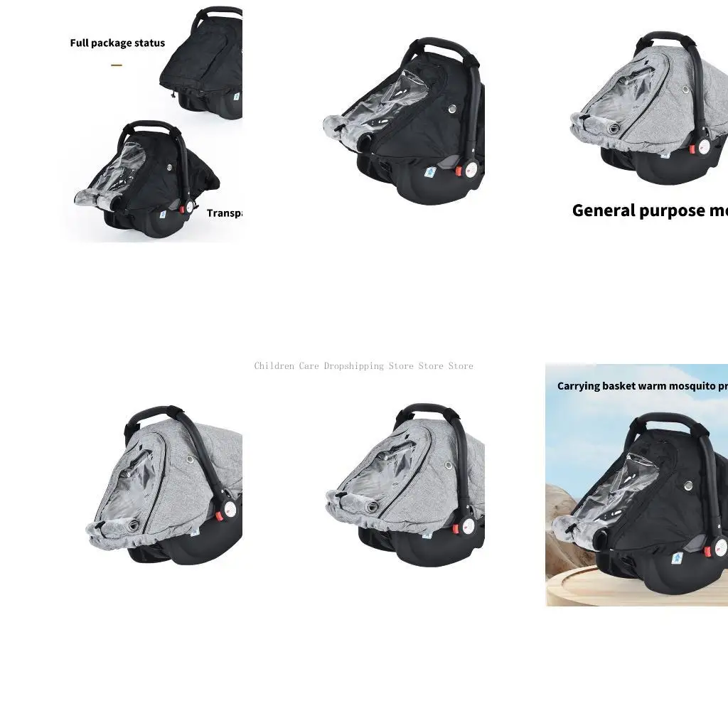 

Детские коляски Canopy 2 слой ветропроницаемые панели молнии на молнии