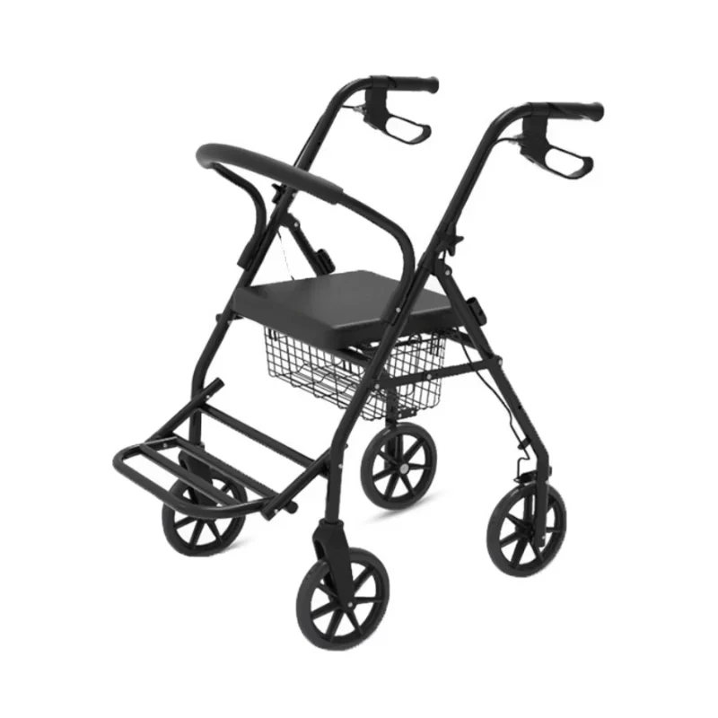 Hot selling high quality elderly walker walking aid walking stroller elderly walking armrest frame crutches walker