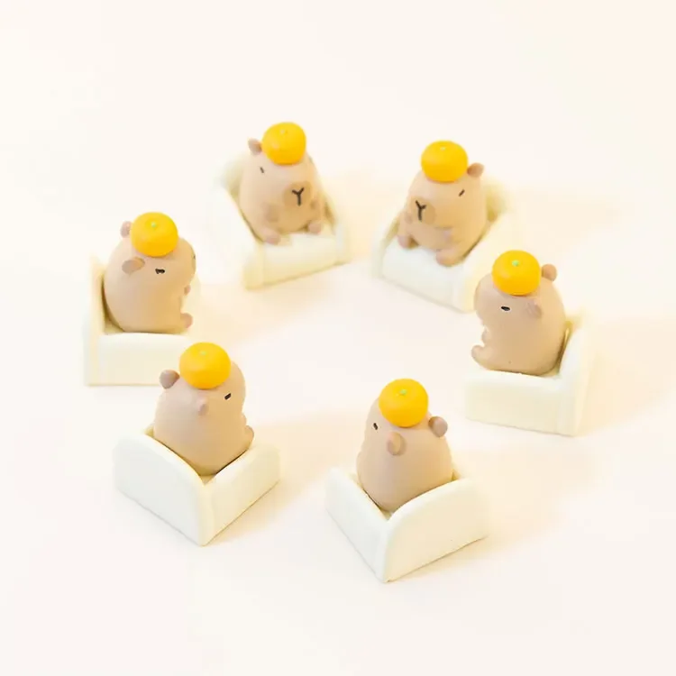 جديد Capybara Keycap الحيوان الحرفي غطاء لوحة المفاتيح الراتنج أغطية المفاتيح المخصصة لملحقات لوحة المفاتيح الميكانيكية لطيف نقطة Keycap