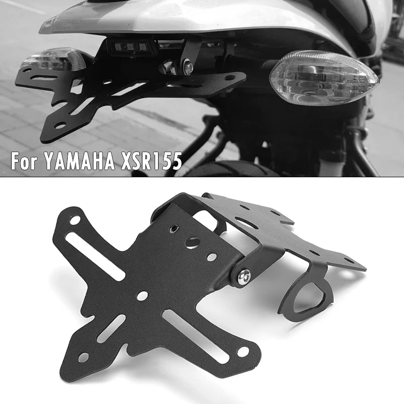 For YAMAHA XSR 125 155 XSR125 XSR155 2019-2025 Motorcycle License Plate Holder Fender Eliminator Tail Tidy Bracket With LED