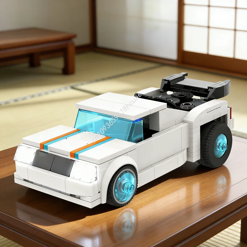 245 Piezas MOC Bassline Hot Wheels Acceleracers City Champions, Bloques de Construcción de Modelos, Regalo Educativo para Festivales, Ladrillos de Construcción