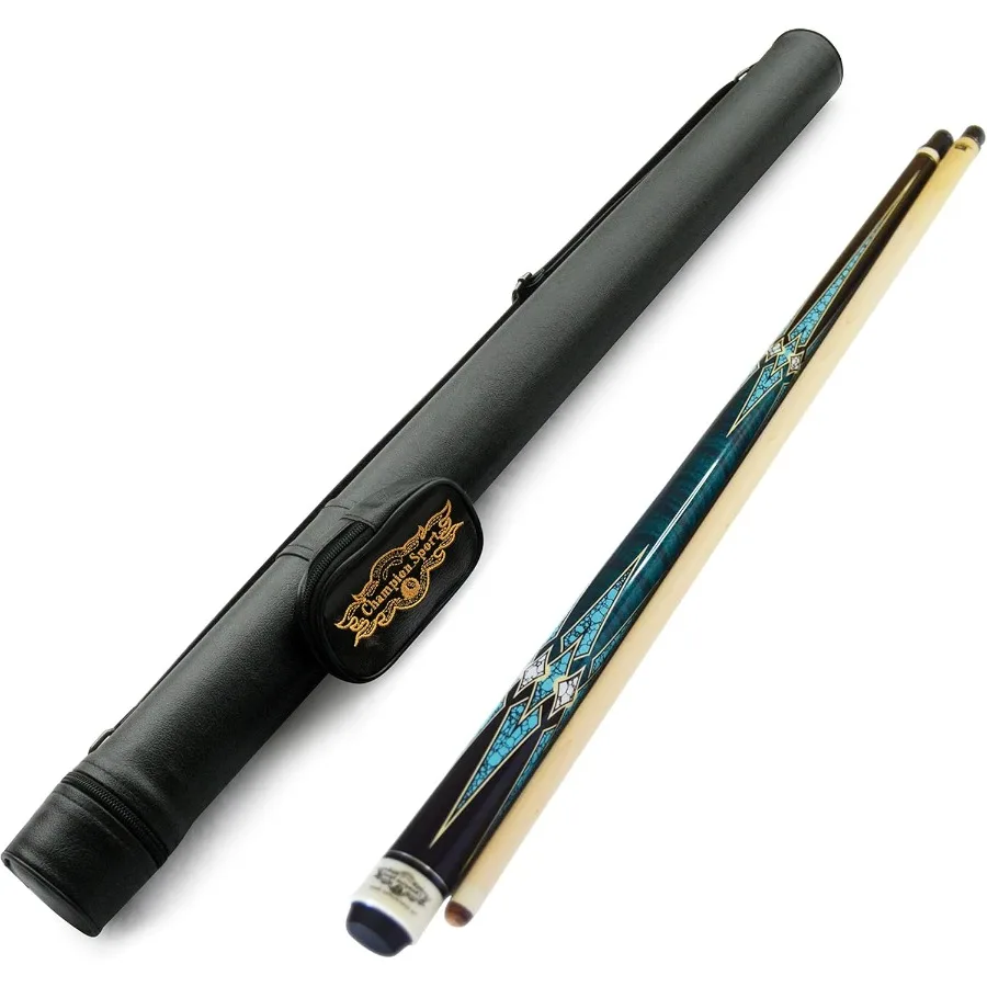 عصا البلياردو الاحترافية للبطولة والاستخدام المنزلي متوفرة في 56 بوصة 57 بوصة وطول 60 بوصة مع #1