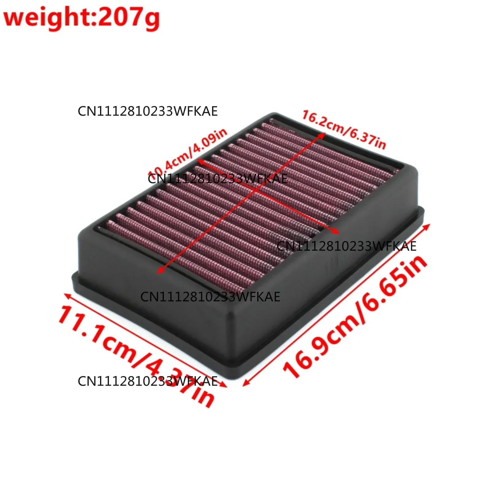 Motorcycle High Density Air Filter for R1200GS R1200RT R1200R R1200RS R1250GS R1250R R1250RS R1250RT R1250 GS Adventure 1254