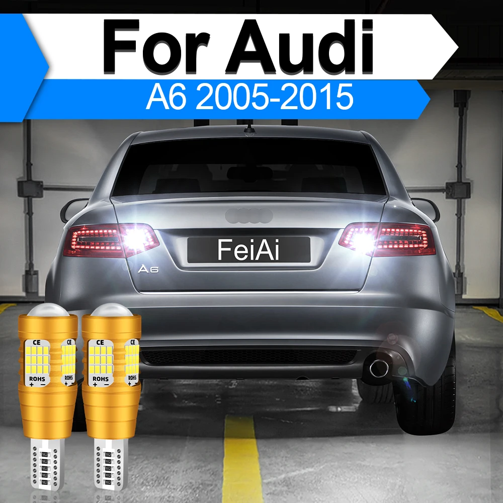 Image of LED-Rückfahrscheinwerfer für Audi A6 Allroad Avant C6 4F C7 4G 2005–2015 Zubehör Backup-Lampe 2010 2011 2012 2013 2014 2009 2008