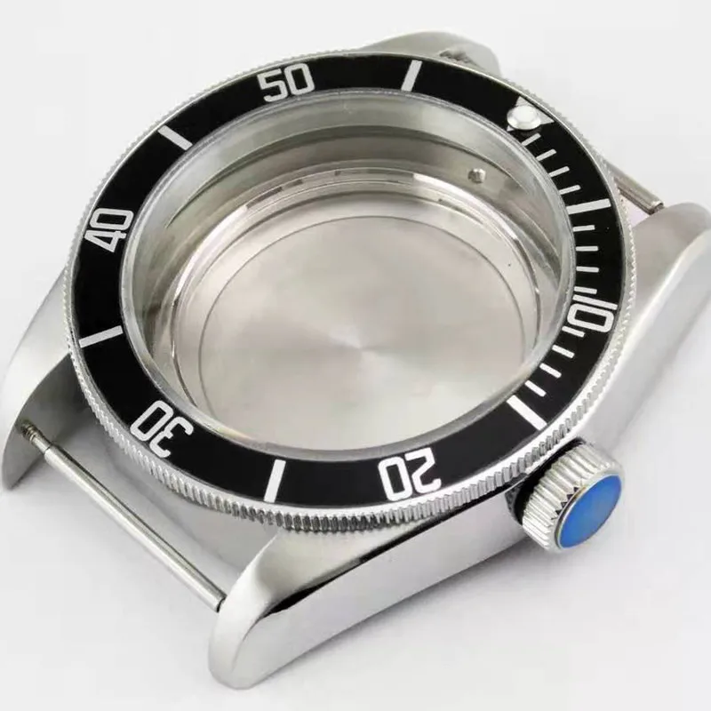 41mm Stainless Steel Sterile Watch Case Apphire Glass Fit For ETA2824 Seagull ST2130 SW200 P5000 Series Mechanical Movement