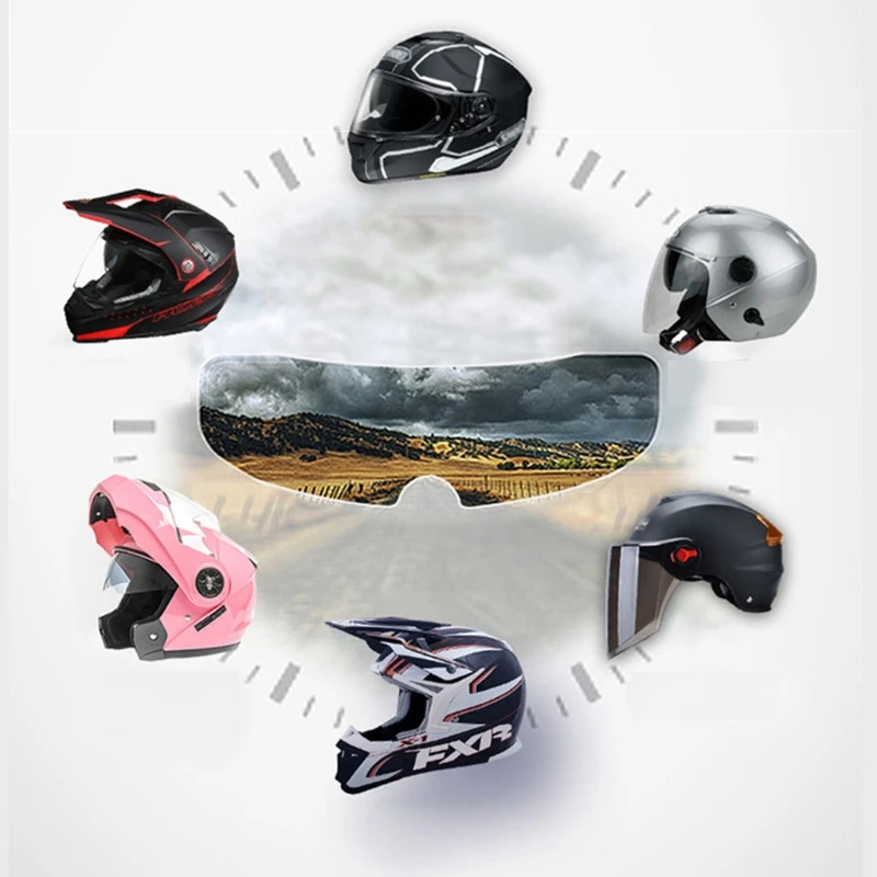 A70F Clear Rainproof Film for Bike Motorbike Helmet Ultra Thin Anti-fog Film Sticker Rainy Days Anti-fog Film