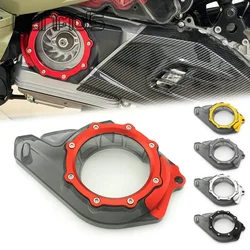 Motorcycle CNC PVC Intake Transmission Chain Cover Engine Gearbox Case For GTS 250 300 HPE GTV 2019-2024 Accessories