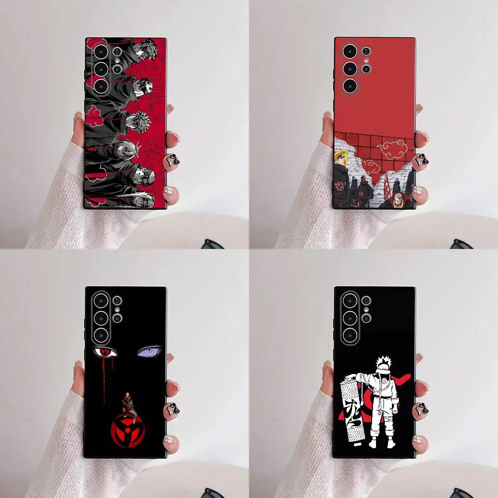 Sasuke Uchiha Itachi Naruto Anime Phone Case For Samsung S25,S24,S21,S22,S23,S30,Ultra,S20,Plus,Fe,Lite,5G Black Cover