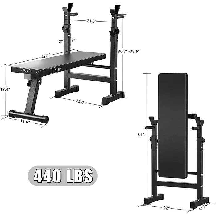 

Adjustable Metal Home Gym Workout Bench Press and Dumbbell Weight Bench for Home Use