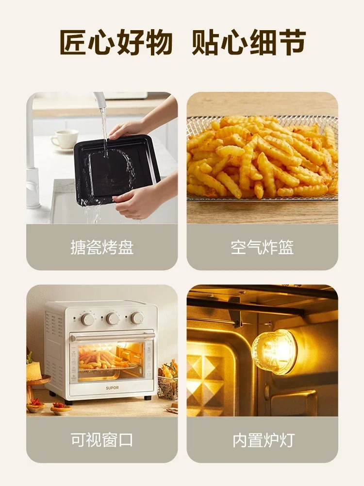 220V Large Capacity Air Fryer Electric Oven for Home Baking,Multi-functional Cake Bread Household Oven