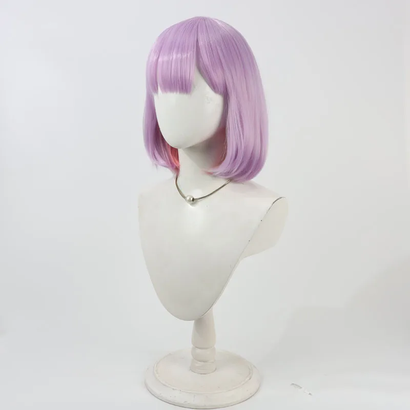 Parrucca cosplay virtuale YouTuber shinomiya runa Halloween Party Prop Capelli sintetici Fibra resistente al calore + cappuccio per parrucca