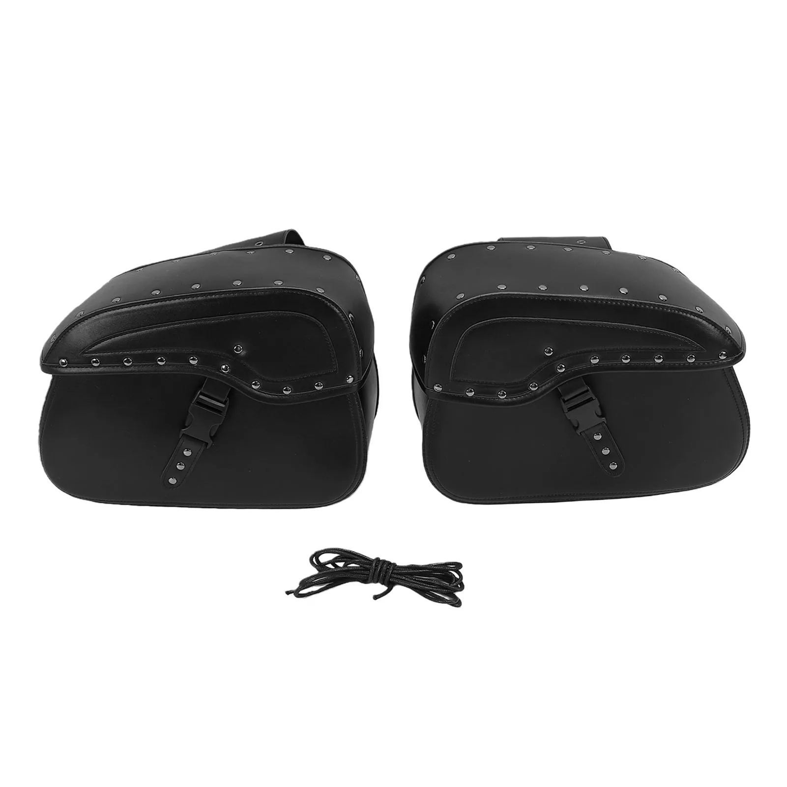 Motorbike Saddle Bags Motorcycle Saddlebags 30L Large Capacity Waterproofing Universal PU Leather Side Bags for Most Motorcycles