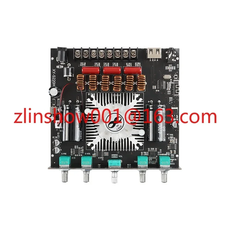 XY-S220H TDA7498E 2.1 Channel BT 5.1 Subwoofer Amplifier Board 160WX2+220W Power Audio Stereo Amplifier Board Bass AMP