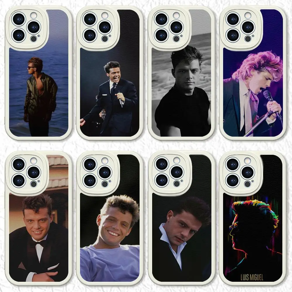 Fashion Singer L-Luis M-Miguel MAISTO Phone Case Lambskin Case For Iphone 16 15 14 13 11 12 Pro Max Xr X Xs 8 7 Plus